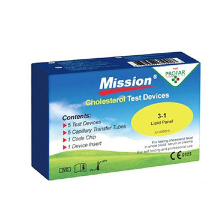 Profar Control Test Mission Test de cholestérol 5 pièces