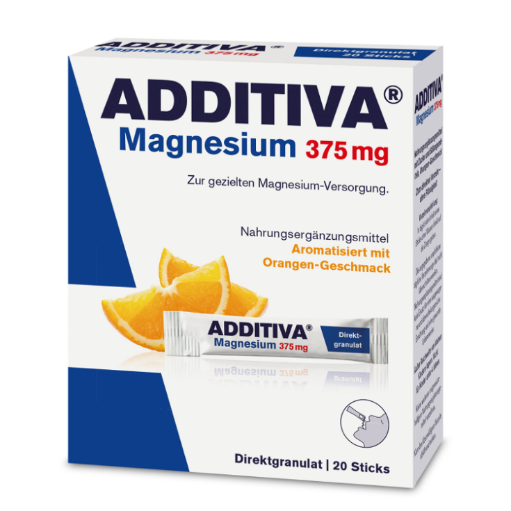 Additif Magnésium 375mg Complément Alimentaire 20 Sachets Orosolubles