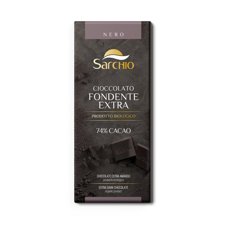 Sarchio Tablette de Chocolat Extra Noir Sans Gluten 80g