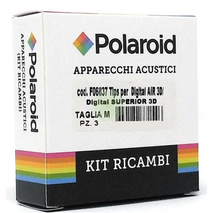 Polaroid Tip Air Superior Kit de pièces détachées pour prothèses auditives Taille M 3 pièces