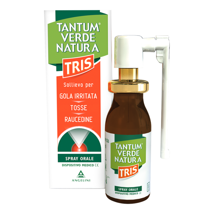 Angelini Tantum Verde Natura Tris Nébuliseur Gorge Spray Oral 15 ml