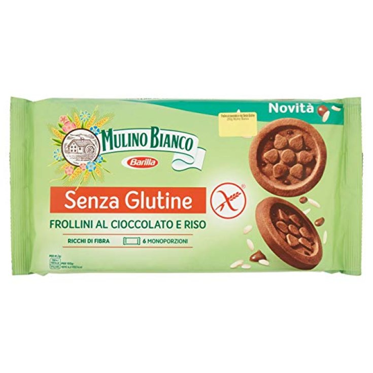 Mulino Bianco Biscuits Sablés Au Chocolat Et Riz Sans Gluten 250g