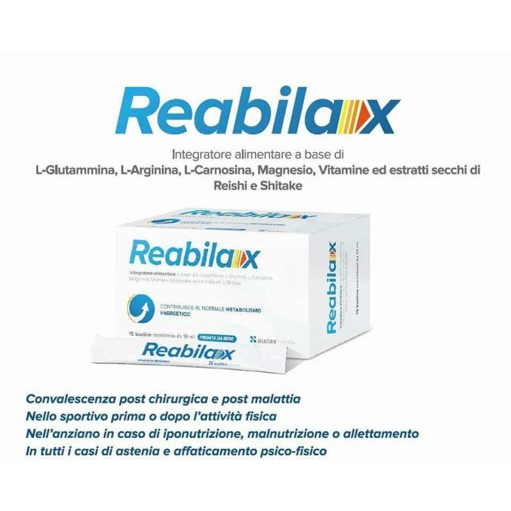 Audax Pharma Reabilax Complément Alimentaire 15 Sachets 10 ml