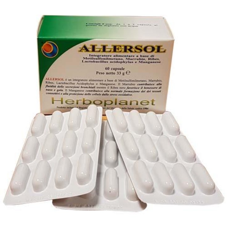 Herboplanet Allersol Complément Alimentaire 60 Gélules