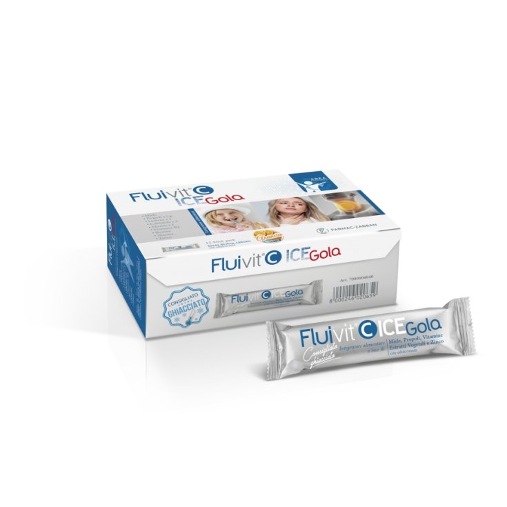 Farmac-Zabban Fluivit C Glace Gorge Complément Alimentaire 12 StickPack