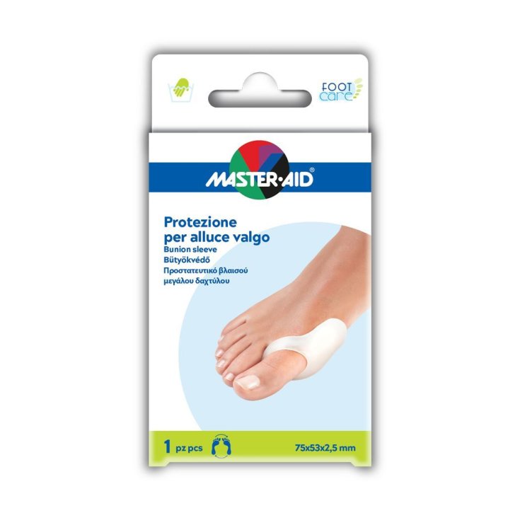 Master-Aid® Foot Care Protection Pour Hallux Valgus Fabriqué En 1 Pièce Gel 75x53x2,5mm