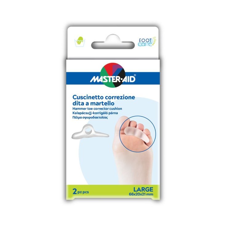 Master-Aid® Foot Care Pad Correction Orteil Marteau Grande Taille 2 Pièces