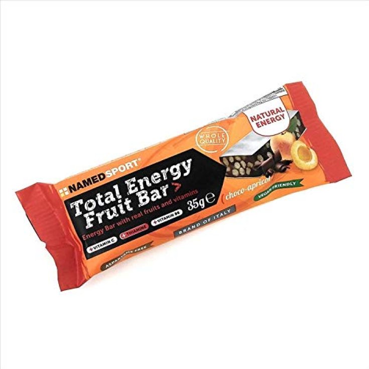 Named Sport Total Energy Fruit Bar Barre Énergétique Choco-Abricot Avec Vrais Fruits Et Vitamines 35g