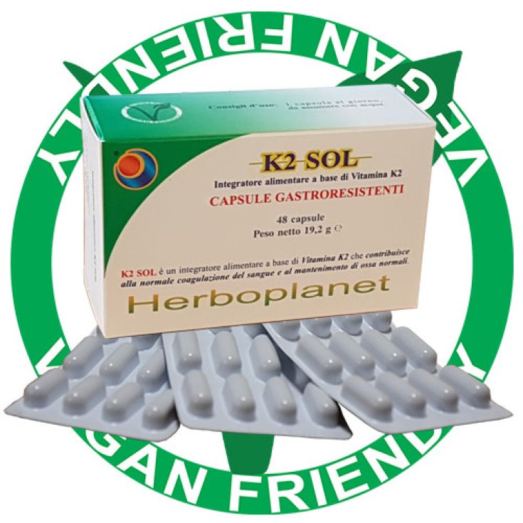 Herboplanet K2 Sol Complément Alimentaire 48 Gélules