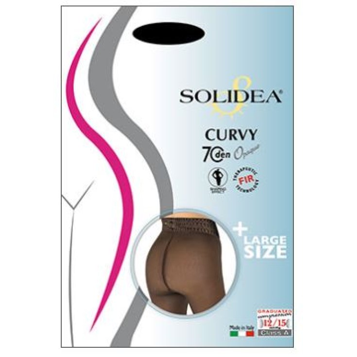 Solidea Curvy 70 Opaqe Opaque Collant Noir Couleur 2 M-XL