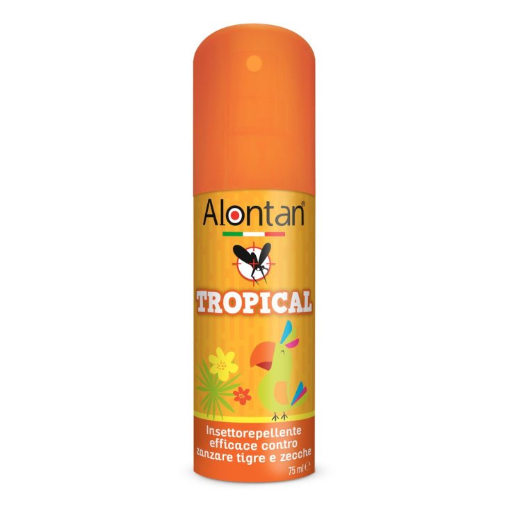Alontan® Tropical Spray Insectifuge Efficace contre les Moustiques Tigres et les Tiques 75 ml