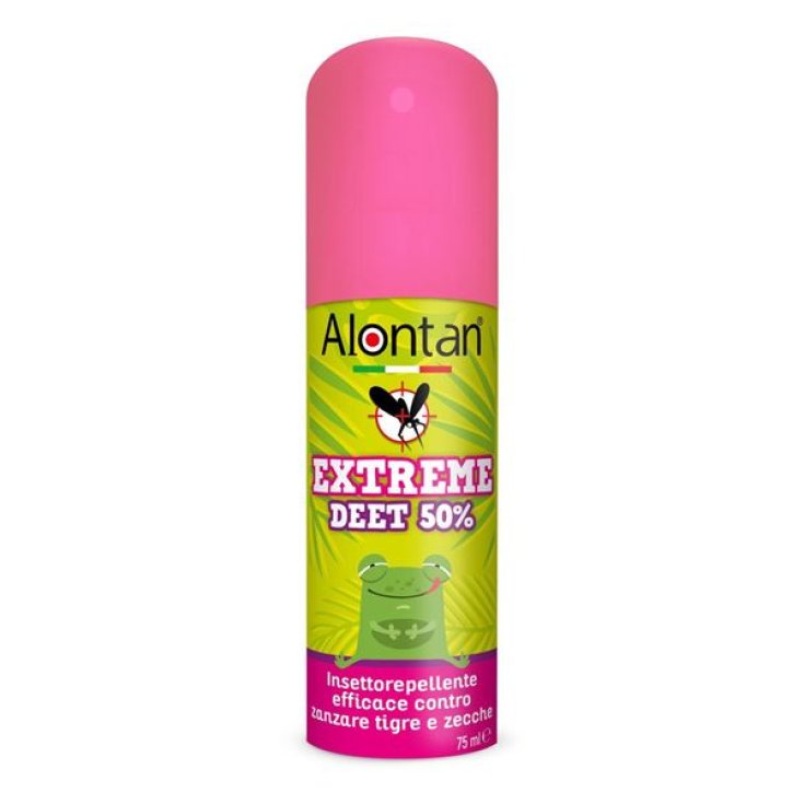 Alontan® Extreme Deet 50% Spray Insectifuge Efficace contre les Moustiques Tigres et les Tiques 75ml