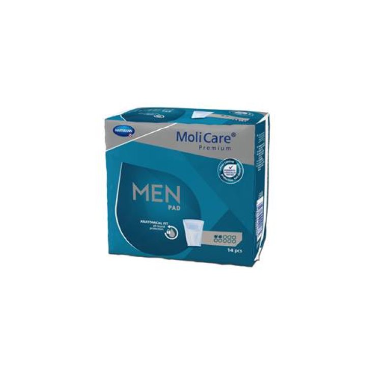 Hartmann Molicare Premium Men Pad 2 Drops Chiffon pour homme 14 pièces