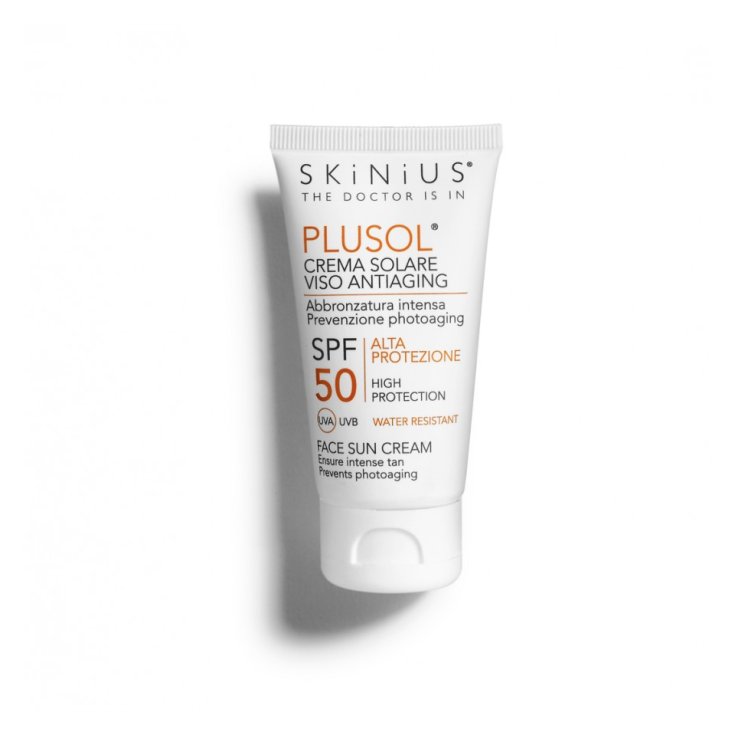 Skinius Plusol Crème Solaire Visage Anti-Âge Spf 50 50 ml