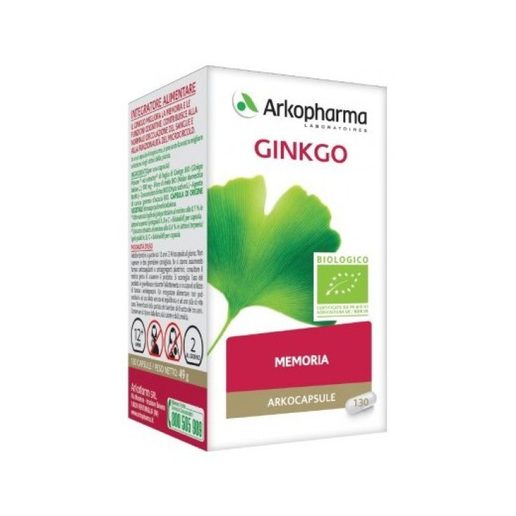 Arkogélule Ginkgo Bio 130 Gélules