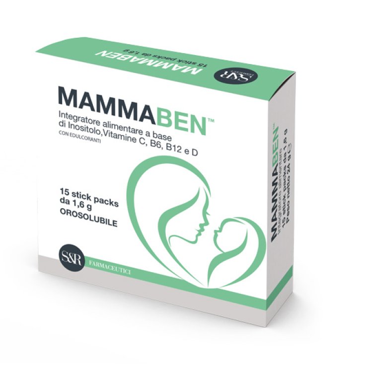 S&R Farmaceutici Mammaben ™ Complément Alimentaire 15 Stick Pack de 1,6 g