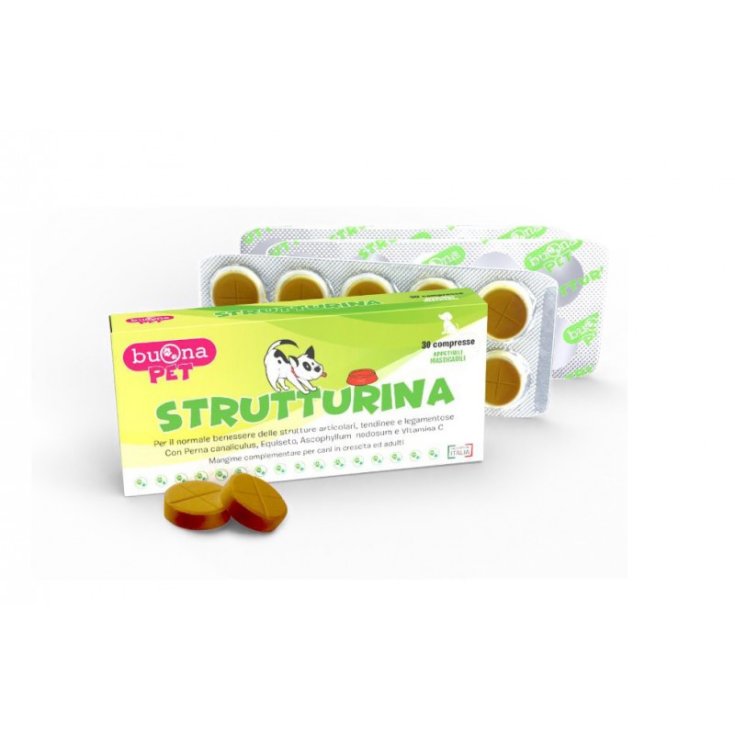 Buona Pet Strutturina Aliment Complémentaire Pour Chiens 30 Comprimés 37.5g