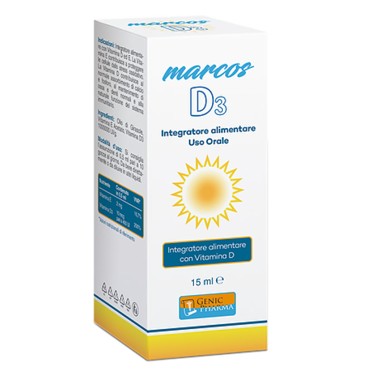 Genic Pharma Marcos D3 Complément Alimentaire 15 ml
