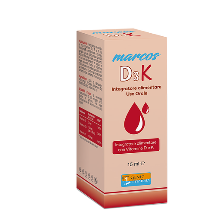 Genic Pharma Marcos D3K Complément Alimentaire 15 ml