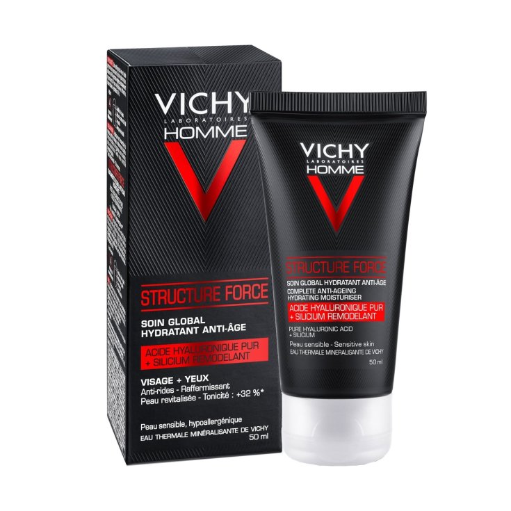 Vichy Homme Structure Force Anti-Âge Hydratant Peaux Sensibles 50 ml