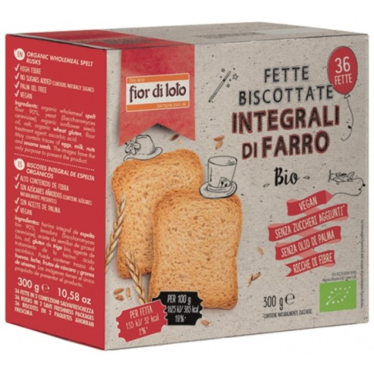 Biscottes d'épeautre complet 300g