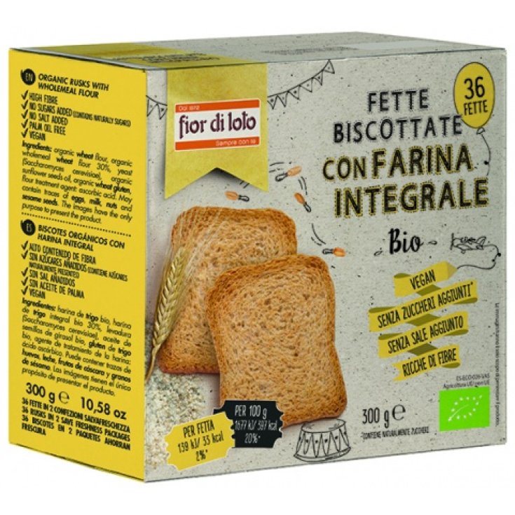 Biscottes de blé entier 300g