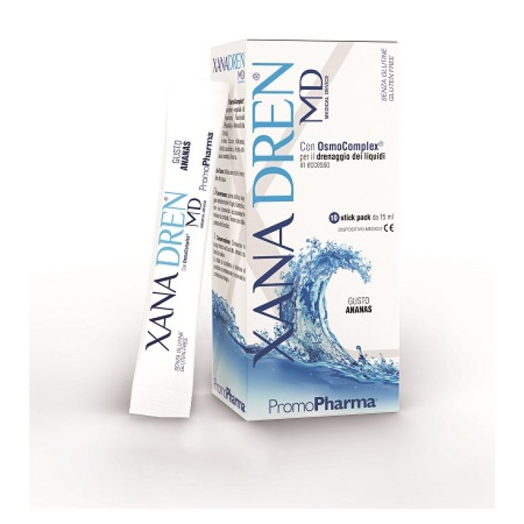 PromoPharma Xanadren Md Complément Alimentaire Goût Ananas 10 Sticks De 15 ml