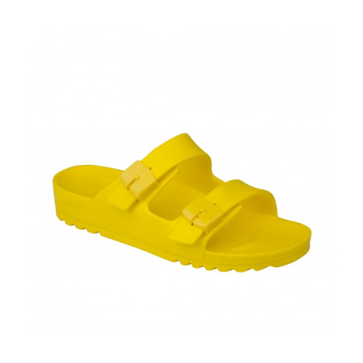 Scholl® Bahia Sandale Femme Bioprint® EVA Semelle Intérieure Couleur Jaune Taille 35