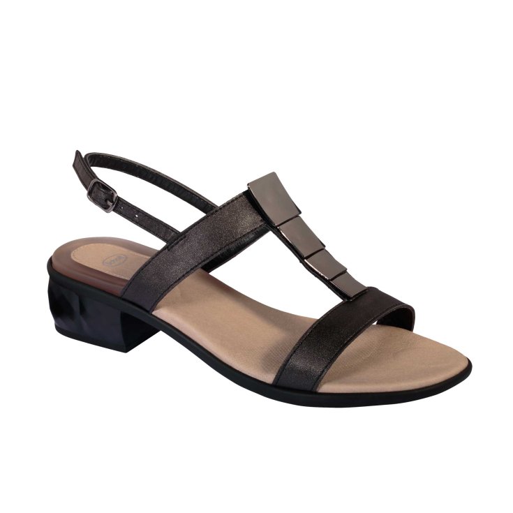 Scholl® Lexandra Sandales Synthétiques Femme + Gelactiv® Ornement Semelle Intérieure Couleur Noir Taille 37