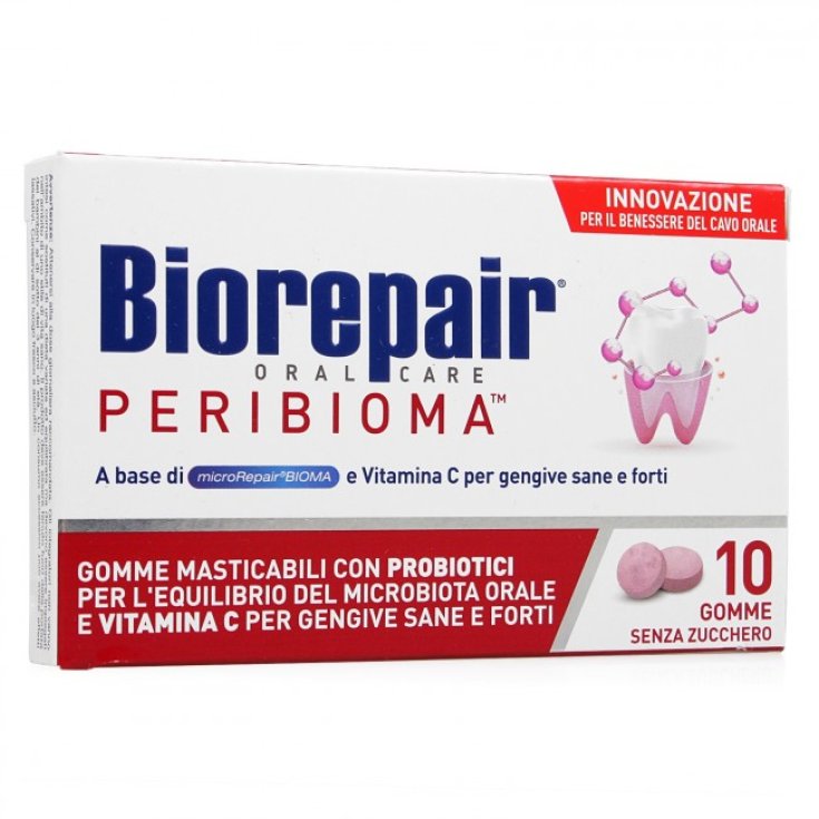 Biorepair Peribioma Chewable Gums Aux Probiotiques 10 pièces