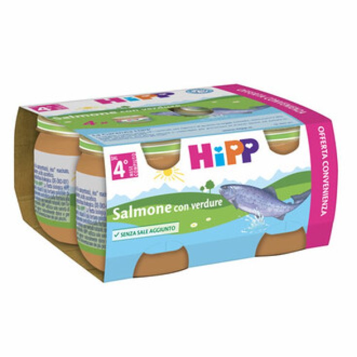 Hipp Saumon Aux Légumes Sans Gluten 4x80g