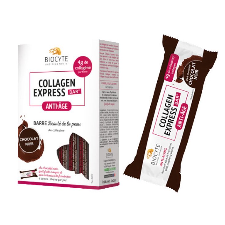 Biocyte Collagen Express Tablette de Chocolat Noir 6x25g