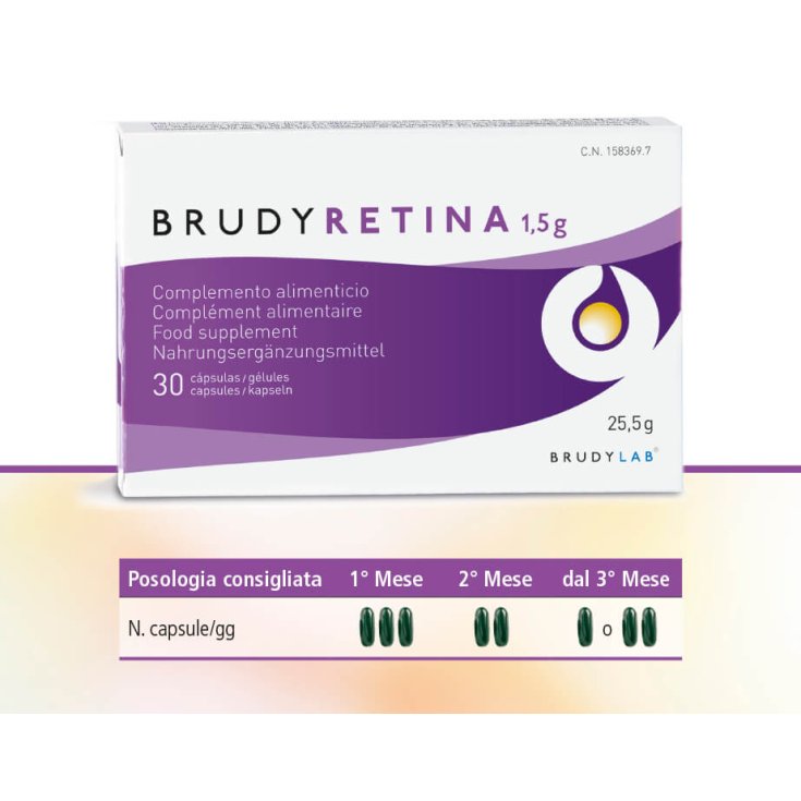 BrudyLab BrudyRetina Complément Alimentaire 30 Gélules