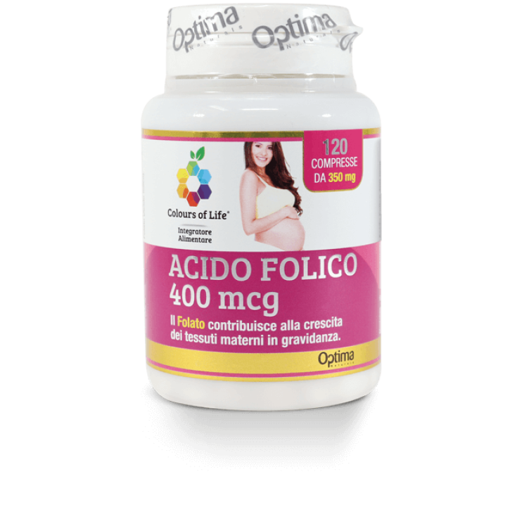 Acide Folique 400Mcg Colors Of Life® Optima Naturals 120 Comprimés