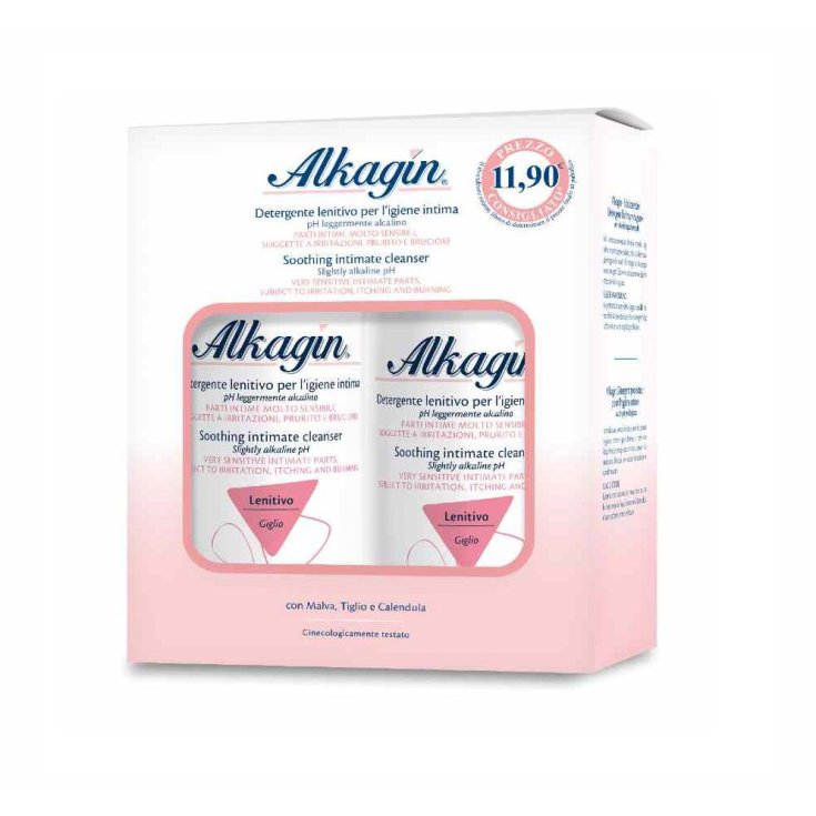 Alkagin® Ph 7 Nettoyant Intime Apaisant Bipack 2x400ml