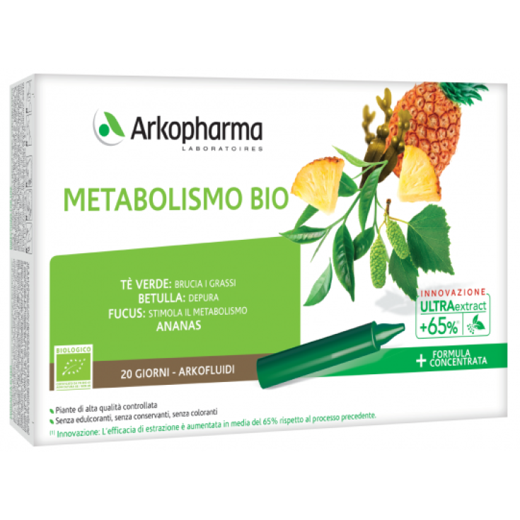 Arkofluides Métabolisme Bio Arkofarma 20 Ampoules