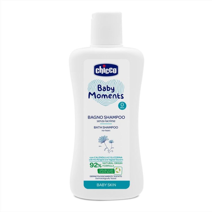 Baby Moments Chicco® Shampoing pour le bain sans larmes 200 ml