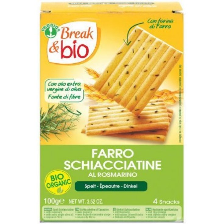 Break & Bio Schiacciatine D'épeautre Au Romarin Probios 100g