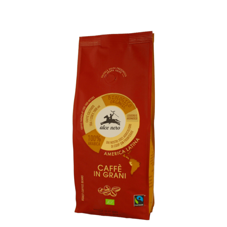 Café 100% Arabica En Grains D'Alce Nero Bio 500g