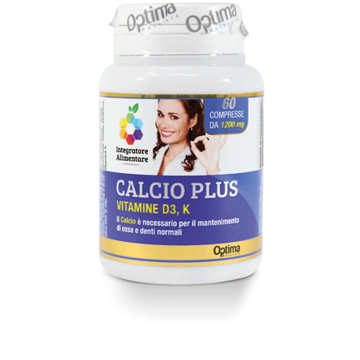 Calcium Plus Aux Vitamines D3 Et K1 Colors Of Life Optima Naturals 60 Comprimés
