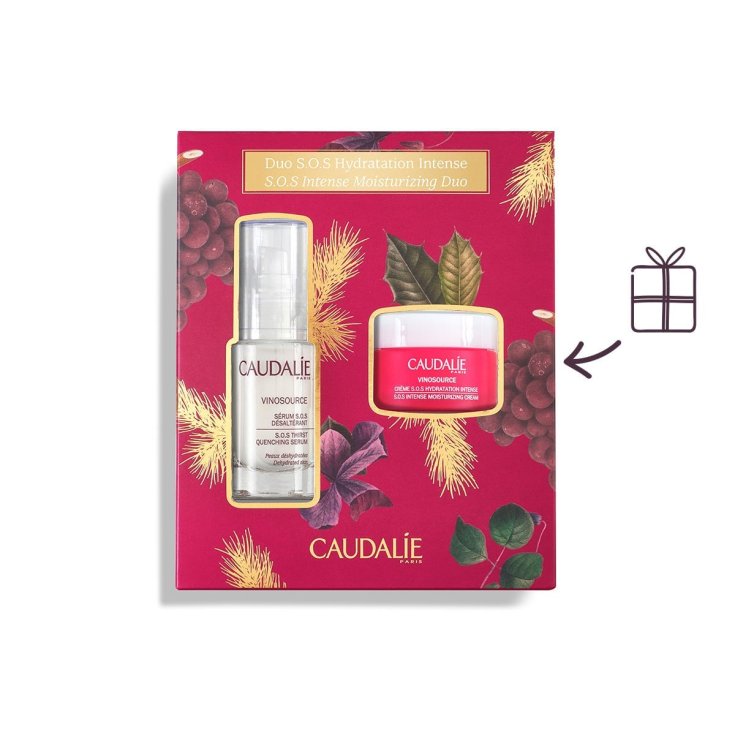 Coffret Noël Duo SOS Hydratation Intense Caudalìe