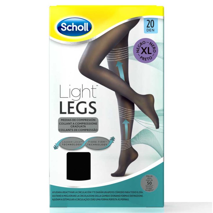 Scholl Compression Tights 20 Den Taille Xl Noir