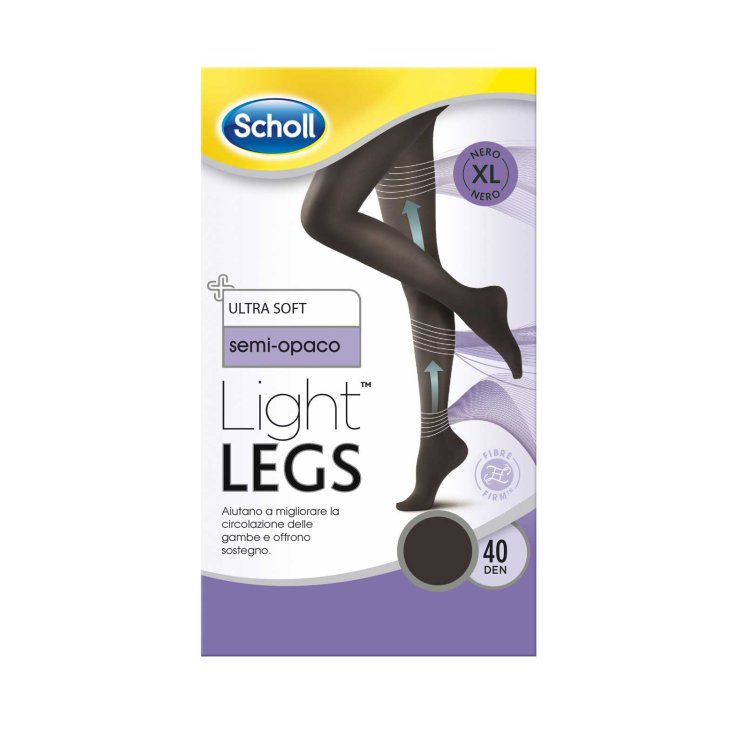 Scholl 40 Denari Collants Jambes Légères Noir XL