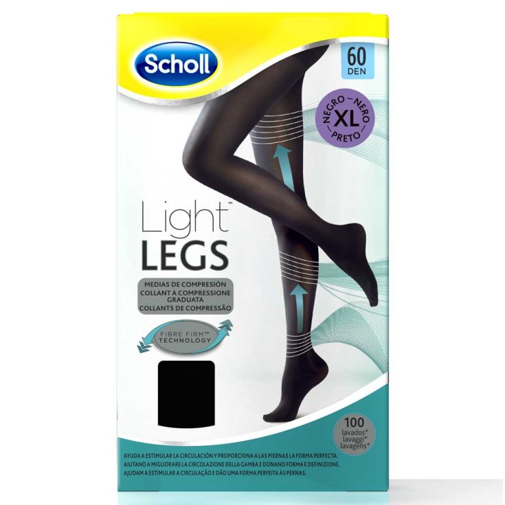 Scholl Compression Tights 60 Den Taille Xl Noir