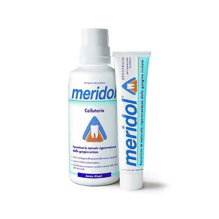 Bain de bouche + dentifrice Meridol®