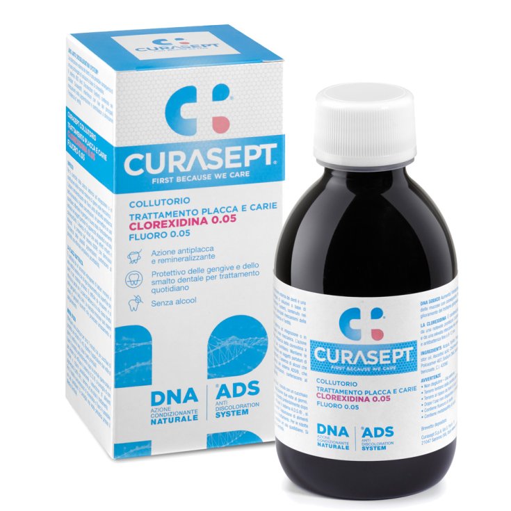Bain de Bouche - Chlorhexidine 0.05 Avec ADS + ADN Curasept® 200ml