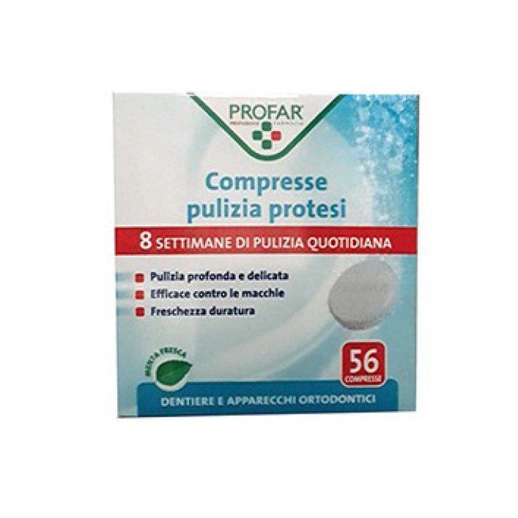 Profar® Tablettes de nettoyage pour prothèses 56 pièces