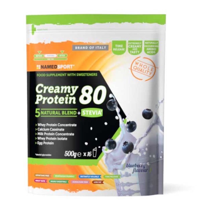 Protéine crémeuse 80 Myrtille NamedSport 500g