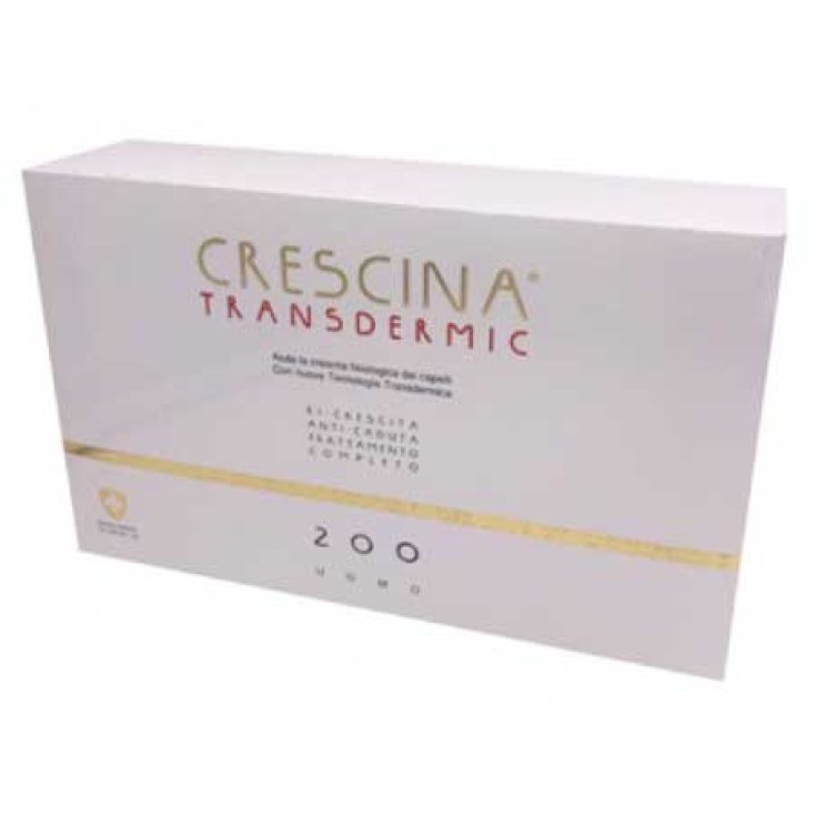 Crescina® Traitement Transdermique Complet Anti-Chute Et Repousse Des Cheveux 200 Man Labo 2x20 Ampoules