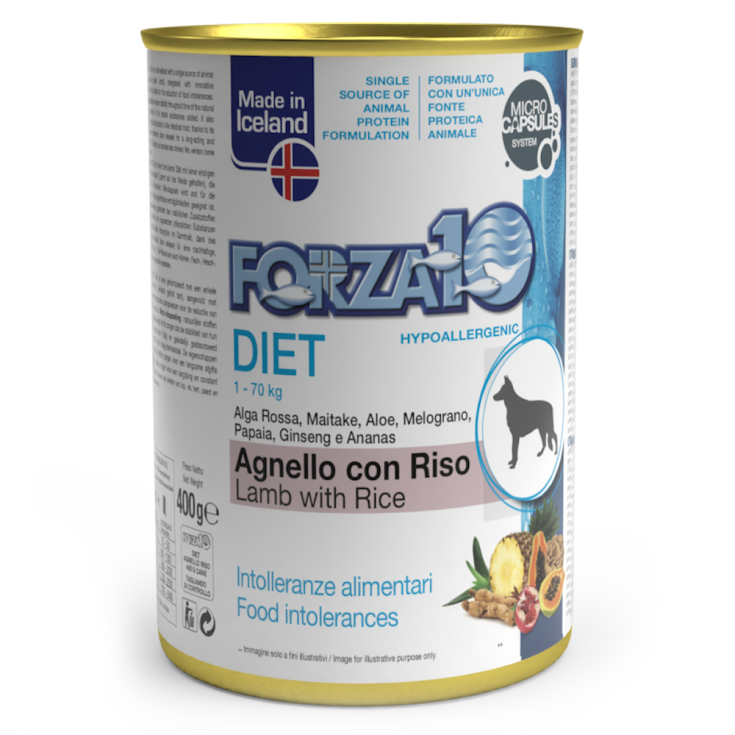 DIET Agneau Au Riz Chien Humide FORZA10® 400g